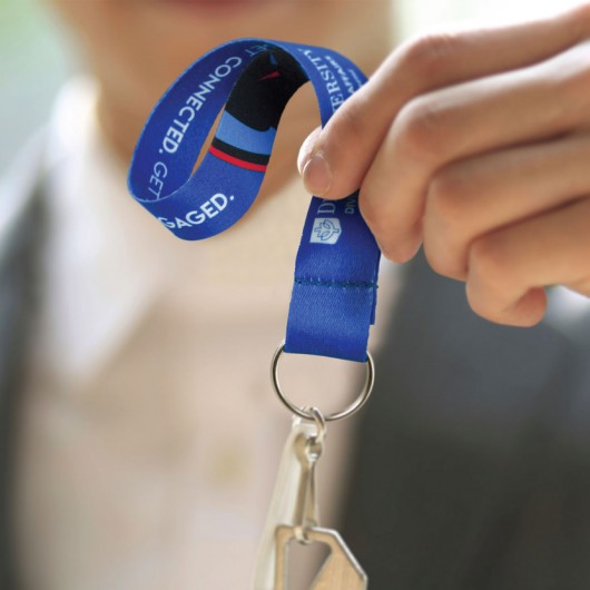 Full Colour Polyester Keyrings Lifestyle